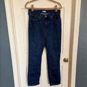 Good American Dark Blue Straight Leg Jeans
